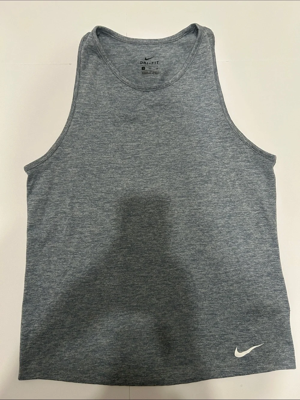 Nike Olive Green Sports Bra, Lime Shorts, Grey Tank & White Running Shorts - Picture 3 of 10